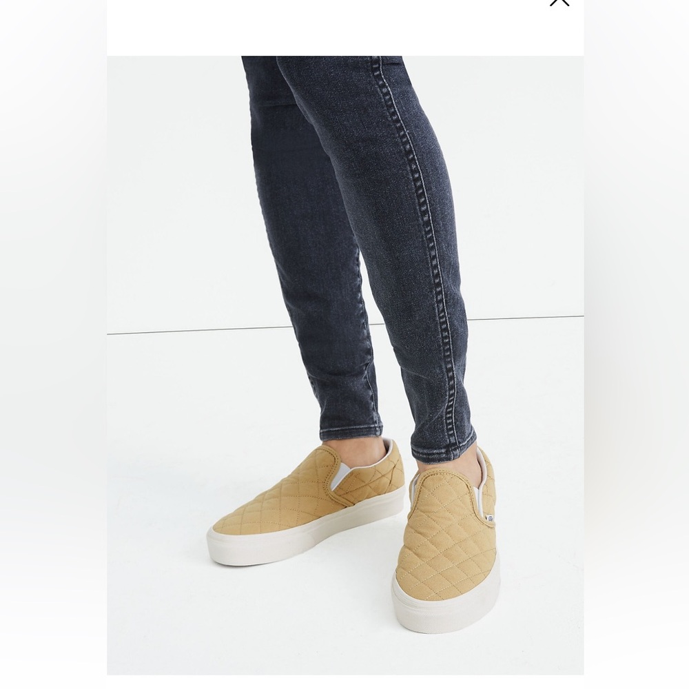 Used Madewell x Vans® Unisex Classic Slip-On Sneakers in Quilted Fabric